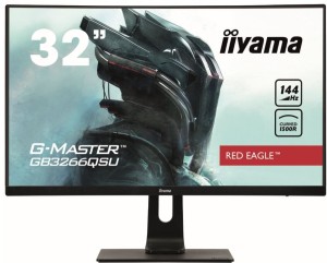 IIYAMA Monitor 31.5 cale GB3266QSU-B1 VA,QHD,144HZ,1MS,1500R,DPx,HDMIx2,USBx4