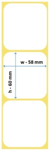 Etykiety na rolce 58x60 - 20tys. etykiet