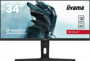 IIYAMA Monitor 34 cale GB3467WQSU-B1 VA, UWQHD, 165HZ, 0.4ms, 1500R, HDMI/DPx2, USB