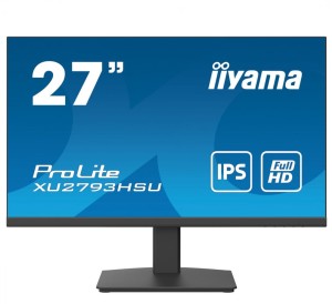 IIYAMA Monitor 27 XU2793HSU-B4 IPS, FHD, HDMI, DP, VGA, USB3.0, SLIM, 300cd/m2