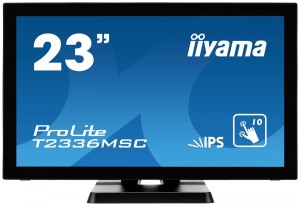 IIYAMA Monitor 23 T2336MSC-B2  IPS,10p P-Cap,HDMI,USB HUB,BezelFree
